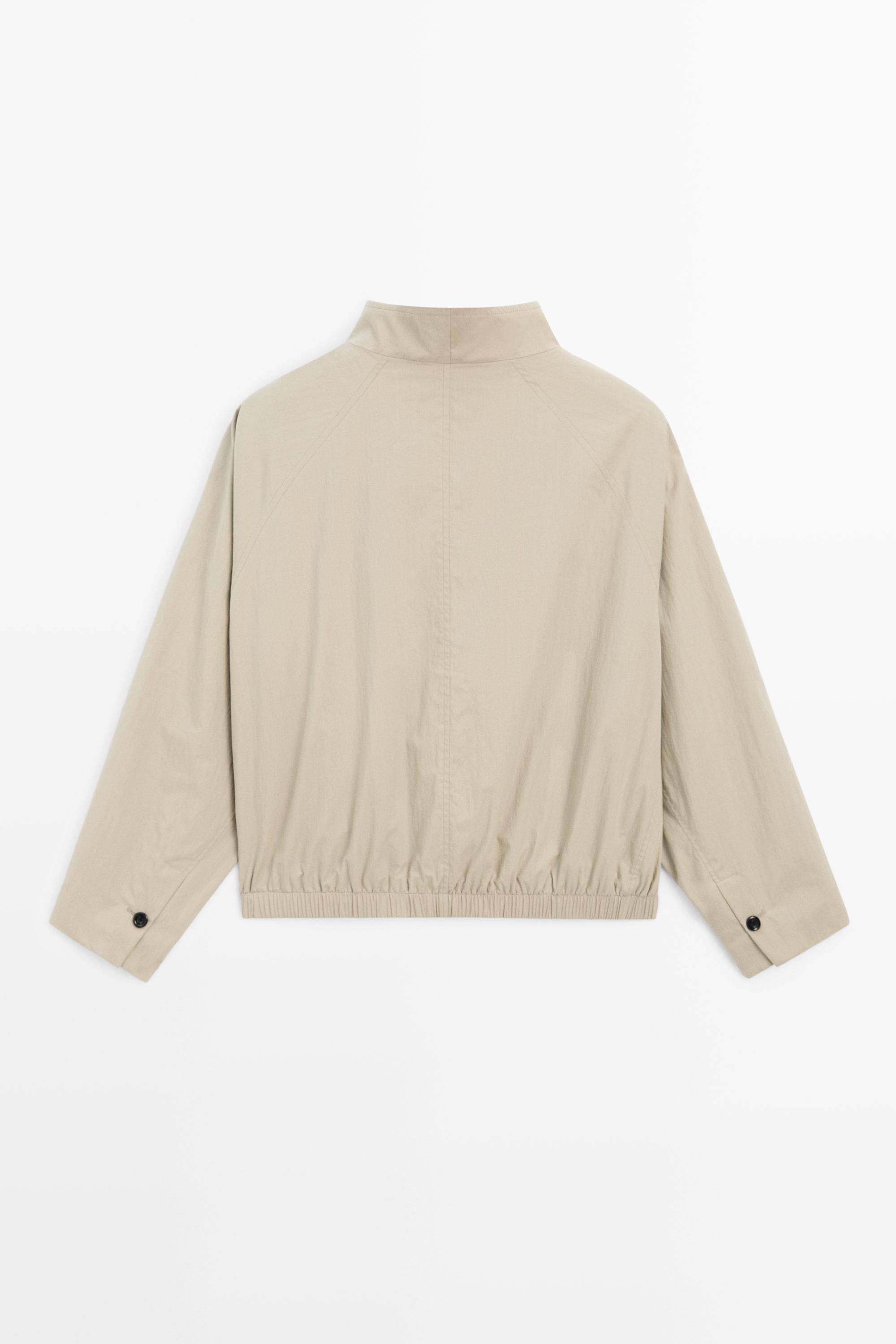Veste bomber col cheminée